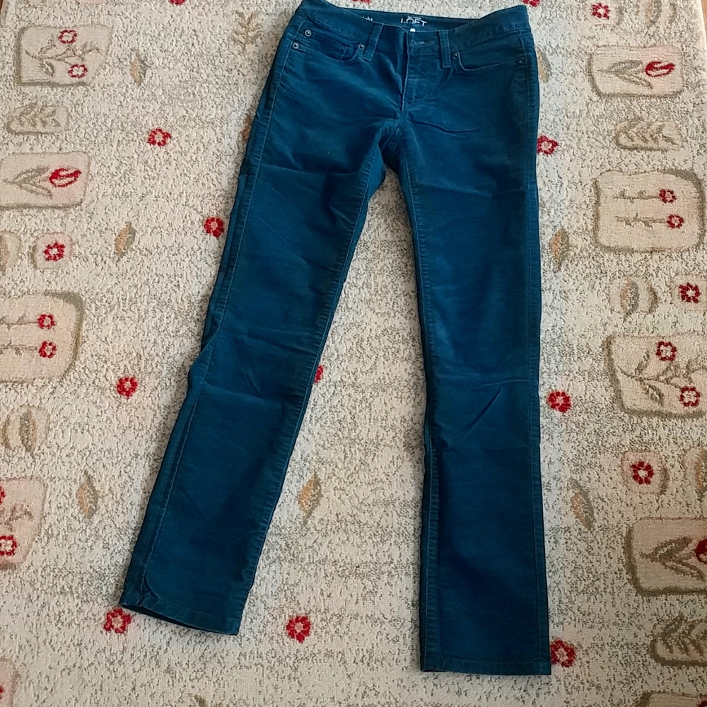 Ann Taylor Loft coudroy straight leg pants